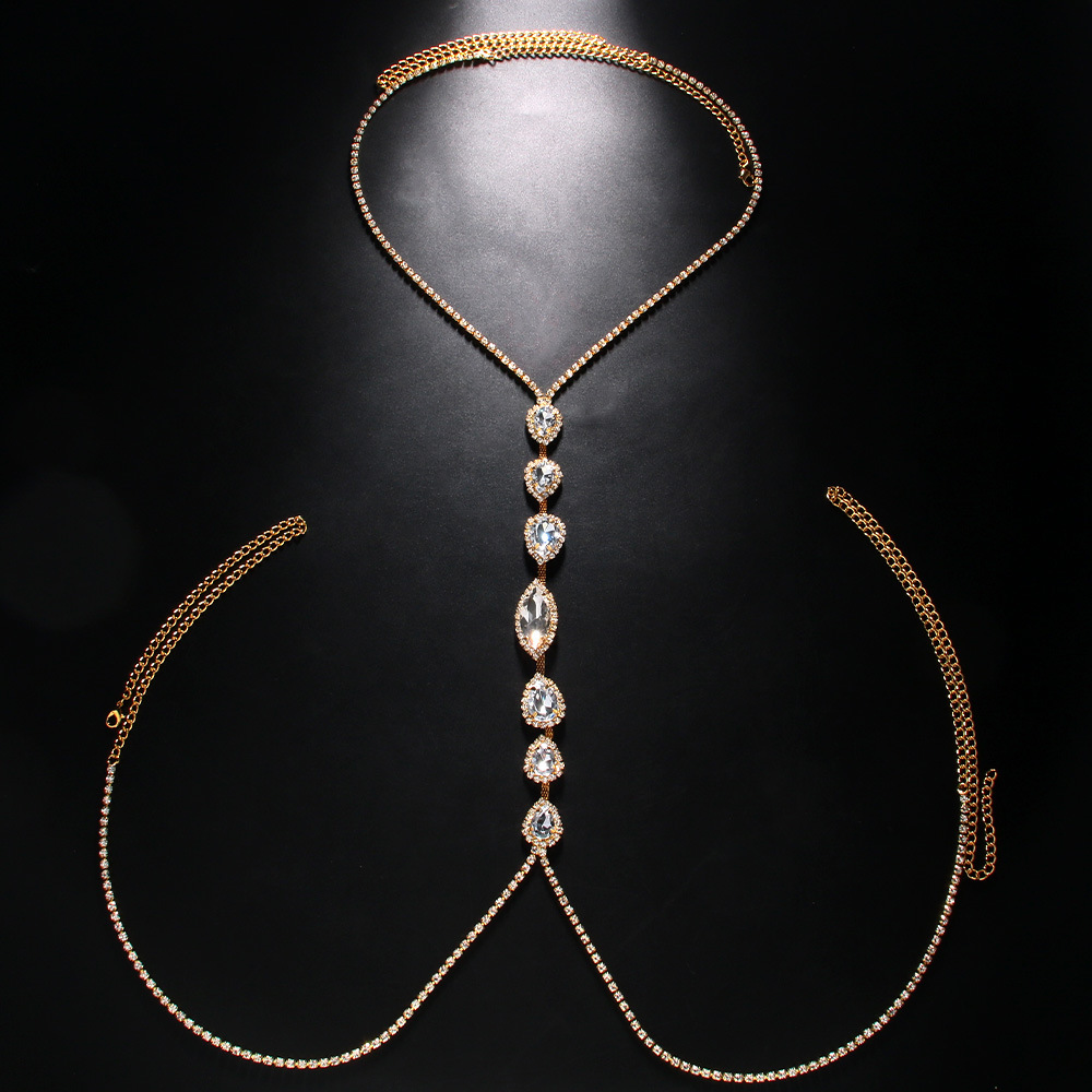 Fashion Sexy Water Drop Neckla - Body Jewelry Necklace 评论和价格