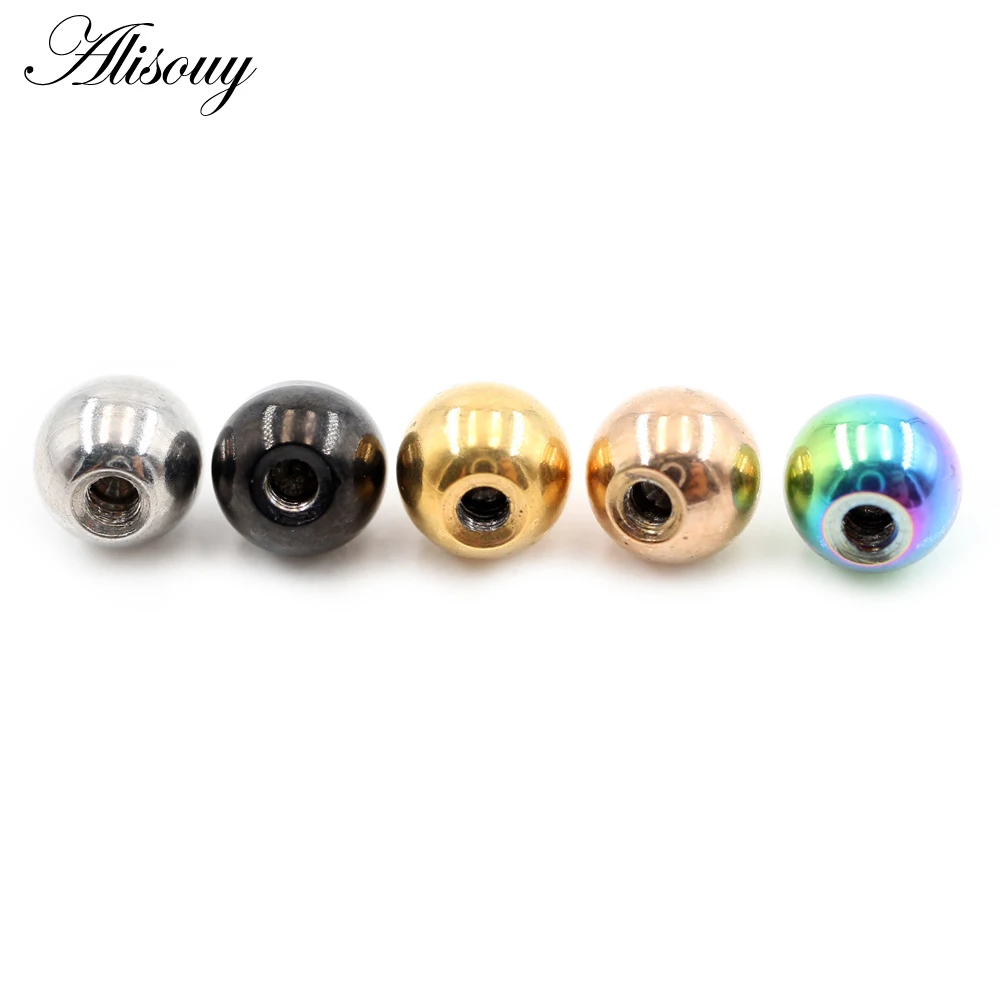 2 Pieces 14G/16G Zircon Stainl - Body Jewelry Replacement Ball 评论和价格
