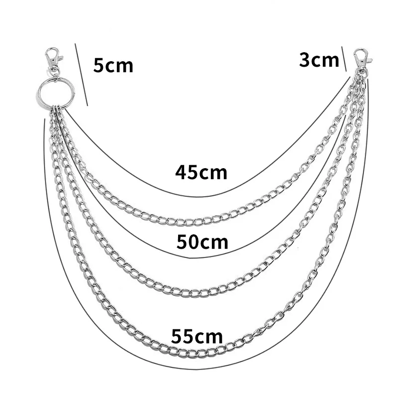 Metal Belt Chain HipHop Rock P - Body Jewelry Retainers 评论和价格