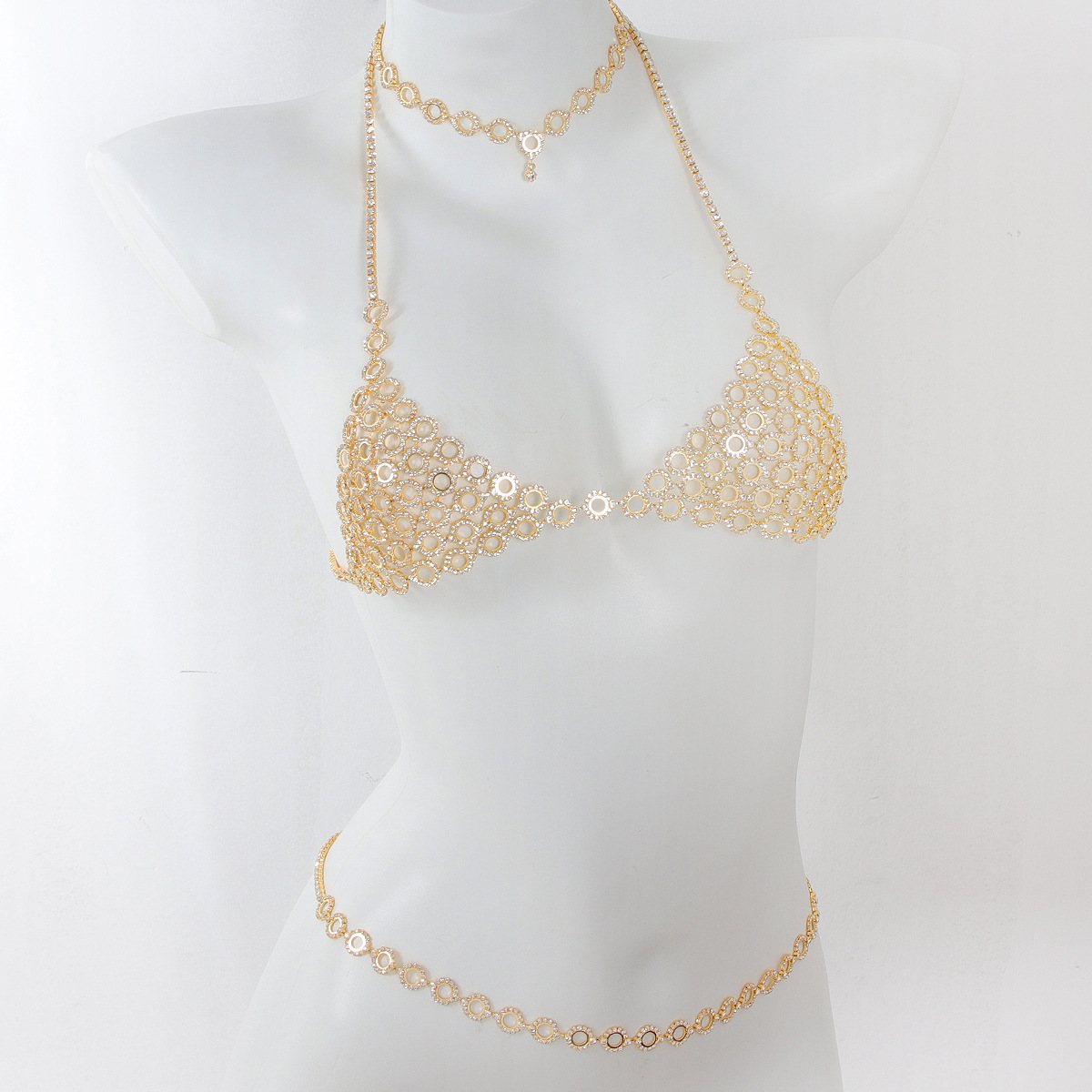 Fashionable Circular Splicing  - Body Jewelry Necklace 评论和价格