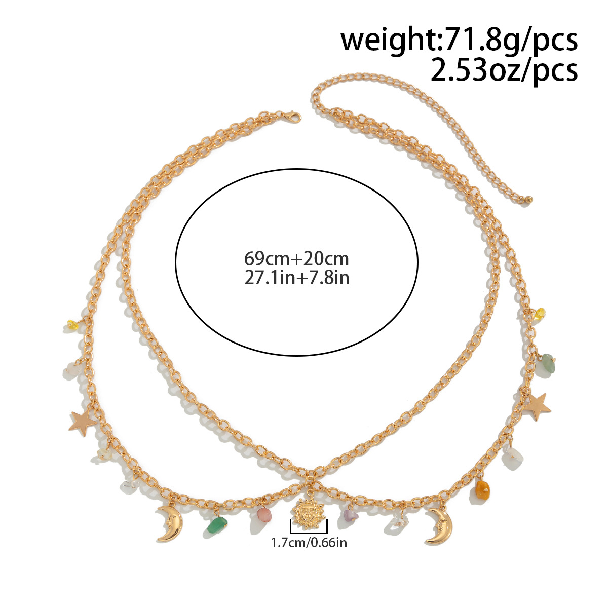 Boho Star Moon Sun Pendant Wai - Body Jewelry For You 评论和价格