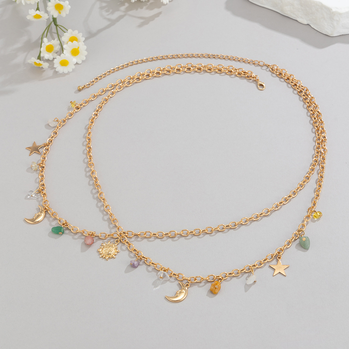 Boho Star Moon Sun Pendant Wai - Body Jewelry For You 评论和价格