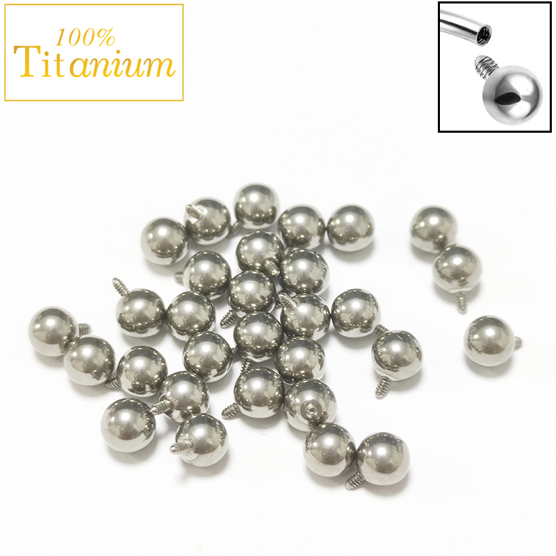 10Pc Implant Grade ASTM G23 Ti - Body Jewelry Replacement Ball 评论和价格