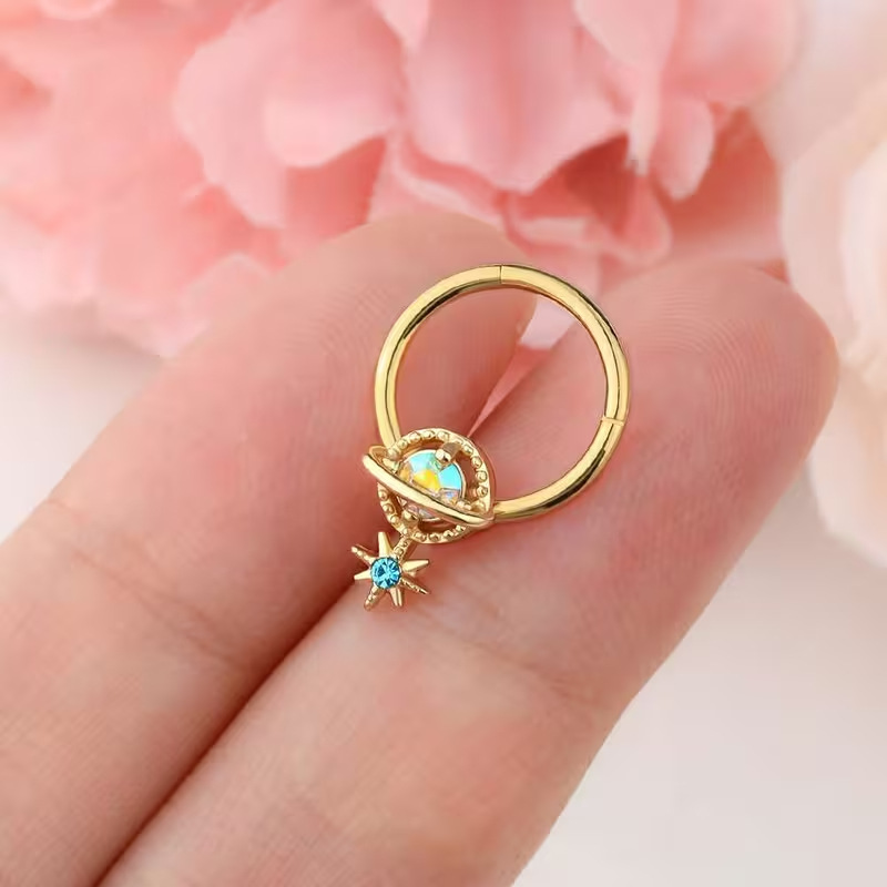 Septum Rings Planet Jewelry Su - Body Jewelry Surgical Steel 评论和价格