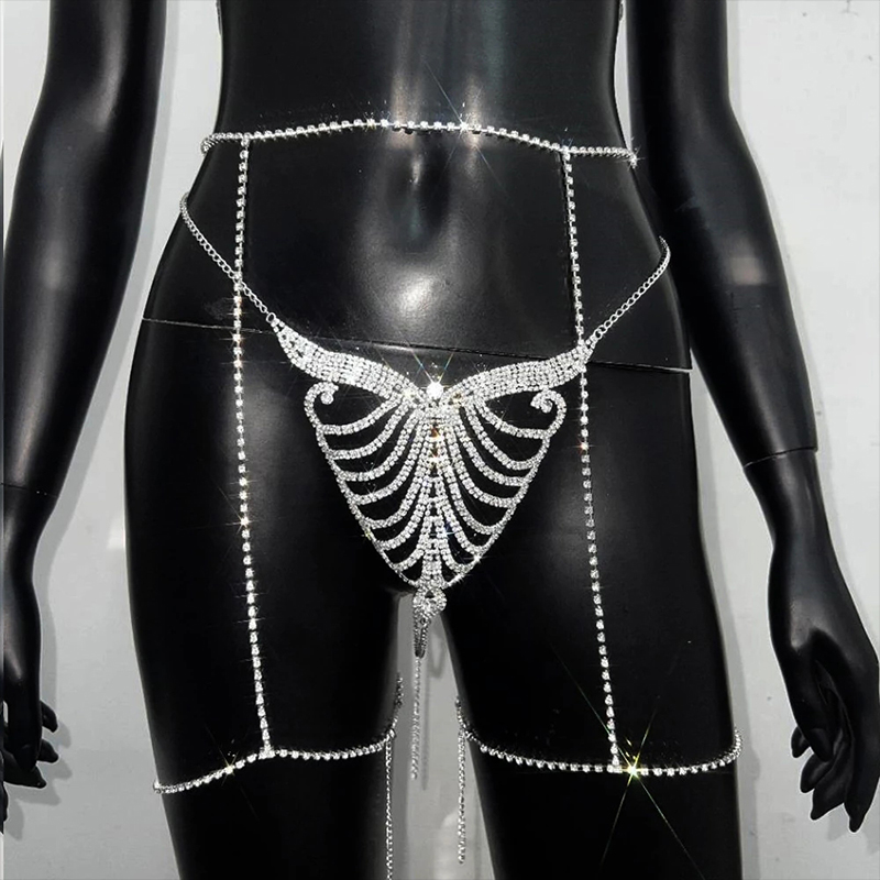 Stonefans Thong and Waist Chai - Body Jewelry Retainers 评论和价格