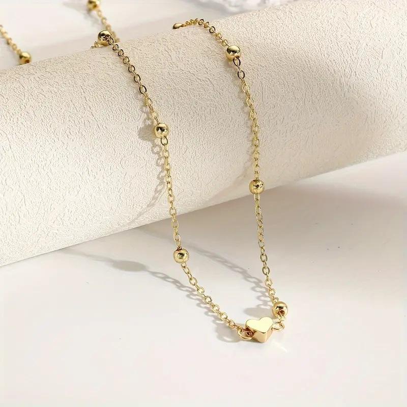 Girls Simple Heart Beaded Bell - Body Jewelry For You 评论和价格