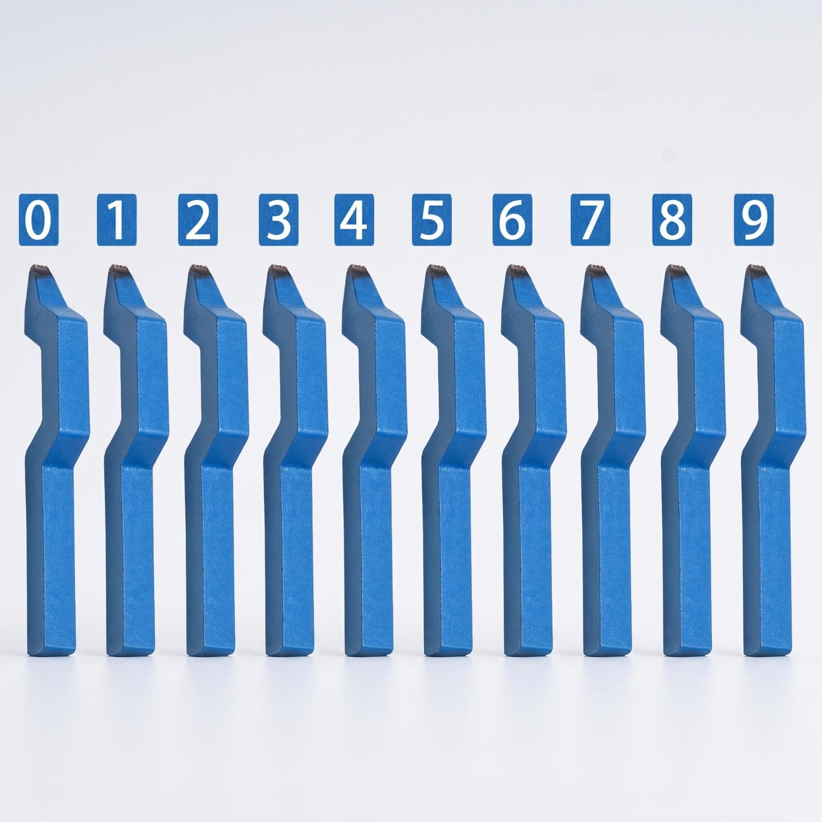 Curved Number Stamp Set Jewelr - Body Jewelry For You 评论和价格