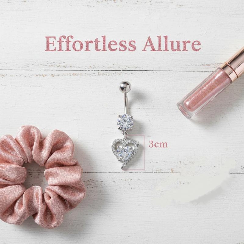 1Pcs Exquisite Dangle Belly Bu - Body Jewelry Surgical Steel 评论和价格